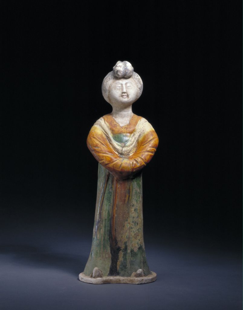 图片[1]-Three-color female figurines-China Archive